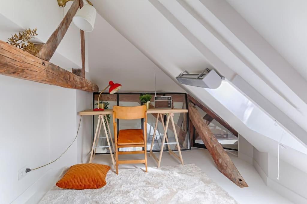 Mykeypers - Fantastic Designed Parisan Loft 2Br/6P- Le Marais Appartement Buitenkant foto